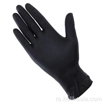 Mănuși de nitril de unică folosință mănuși de nitril negru în vrac negru